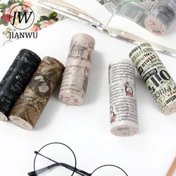 JIANWU – rubans Washi de décoration rétro 10cm x 5m, matériel de Collage pour Journal Scrapbooking, bande de masquage, papeterie Kawaii, fournitures scolaires 