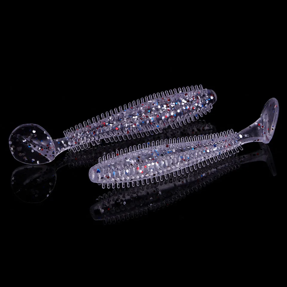 WALK FISH 5 шт./лот Spikey Shad 90 мм 4 г Мягкая приманка для рыбалки в виде ежика червь из