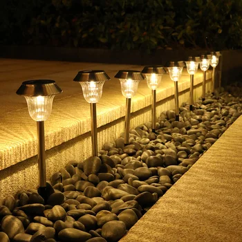 

Solar Garden Light Outdoor LED Solar Powered Lamp Lanterns Waterproof Landscape Lighting For Pathway Patio Yard Lawn Decorations