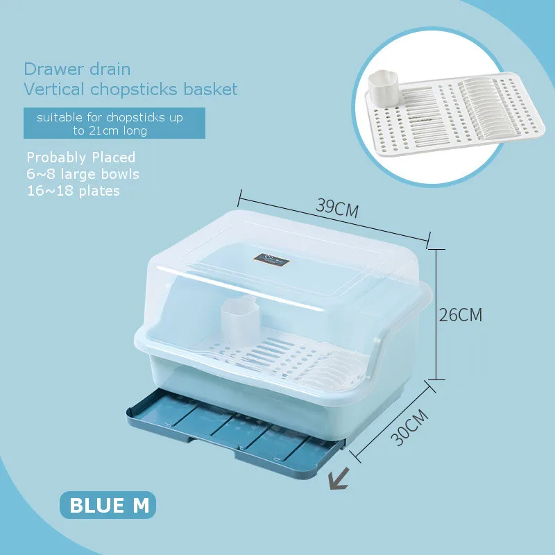 M BLUE Подставка для кухни, подставка для посуды, утварь, столовые приборы, держатель для хранения, кухня с мойкой, сушилка для посуды, сушилка, органайзер для посуды - Цвет: M BLUE