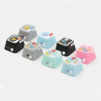 

1pc M.7 Cream Memory Television Game Machine Resin Manual Personality Key Cap For Mechanical Keyboard With MX Switch