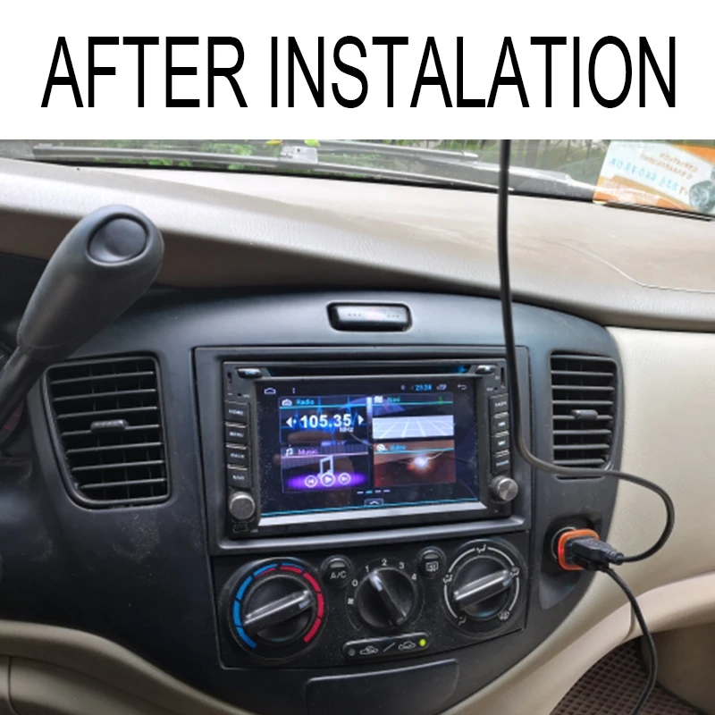 fascia do rádio do carro do ruído para instalação do leitor de dvd do cd do painel da guarnição da montagem do traço de mazda mpv