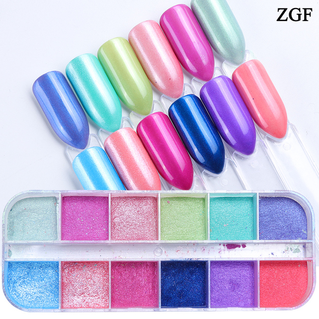 Abalone Shell Slices Nail Art Decorations 3D Broken Sea Shell Stone Flakes Aurora Charms Nails Accessories Manicure TRBY