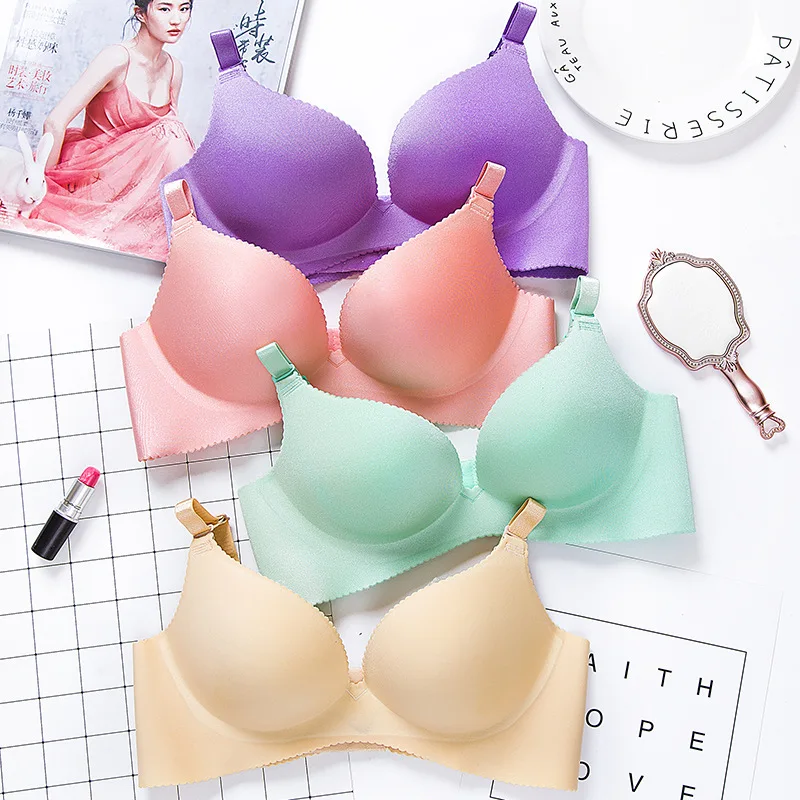 

High-end Brand Romantic Temptation Bra Set Women Striped Underwear Set Hot Sale Push Up Seamless Lingerie Female Sets