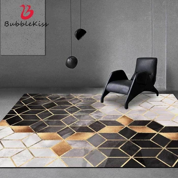 

Bubble Kiss Golden Geometric Carpets For Living Room Bedroom Decor Rug Nordic Style Home Coffee Table Long Carpet Bedside Rugs