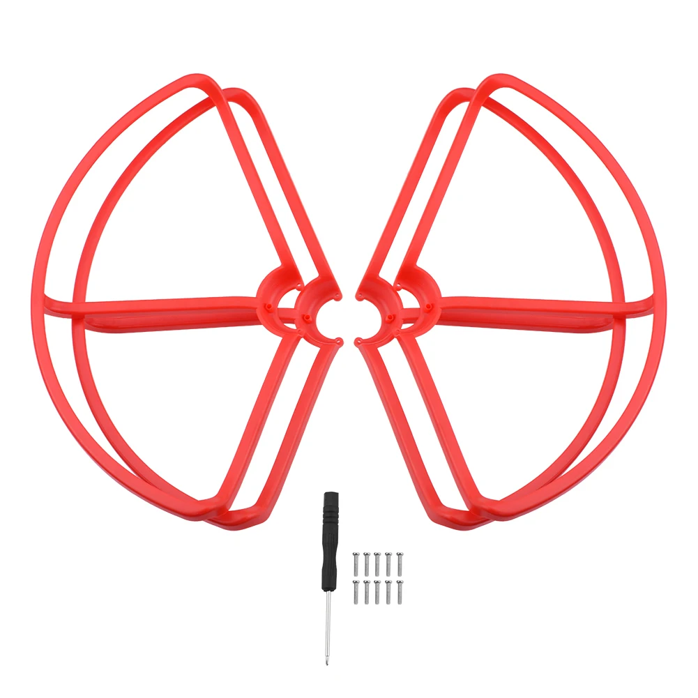 4 шт жесткий низкий уровень шума запасной пропеллер защитный набор анти-столкновения крышка бампер прочные аксессуары Лопасть Винта дрона для Xiaomi 4 K/1080 P - Цвет: Красный