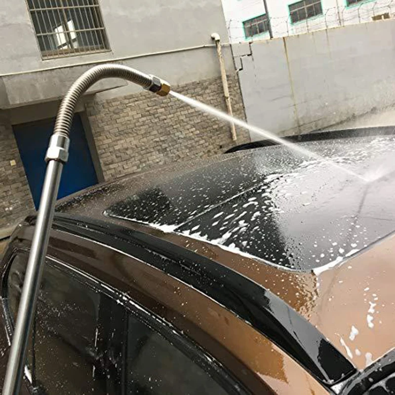 Сплав чистящие щеточки шланг автомобиля высокого давления мощность водоструйный моющий аппарат сопло распылителя с 2 Спрей очиститель с наконечником поливка газона сад