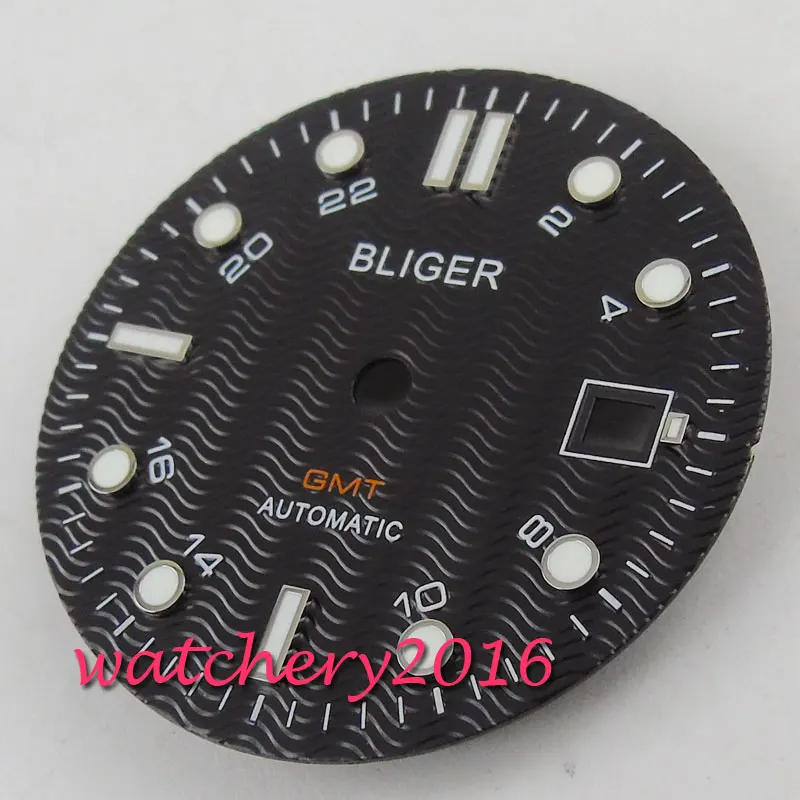 31 мм часы блигер циферблат fit 2836 2824 2813 3804 Miyota 82 серия механизм