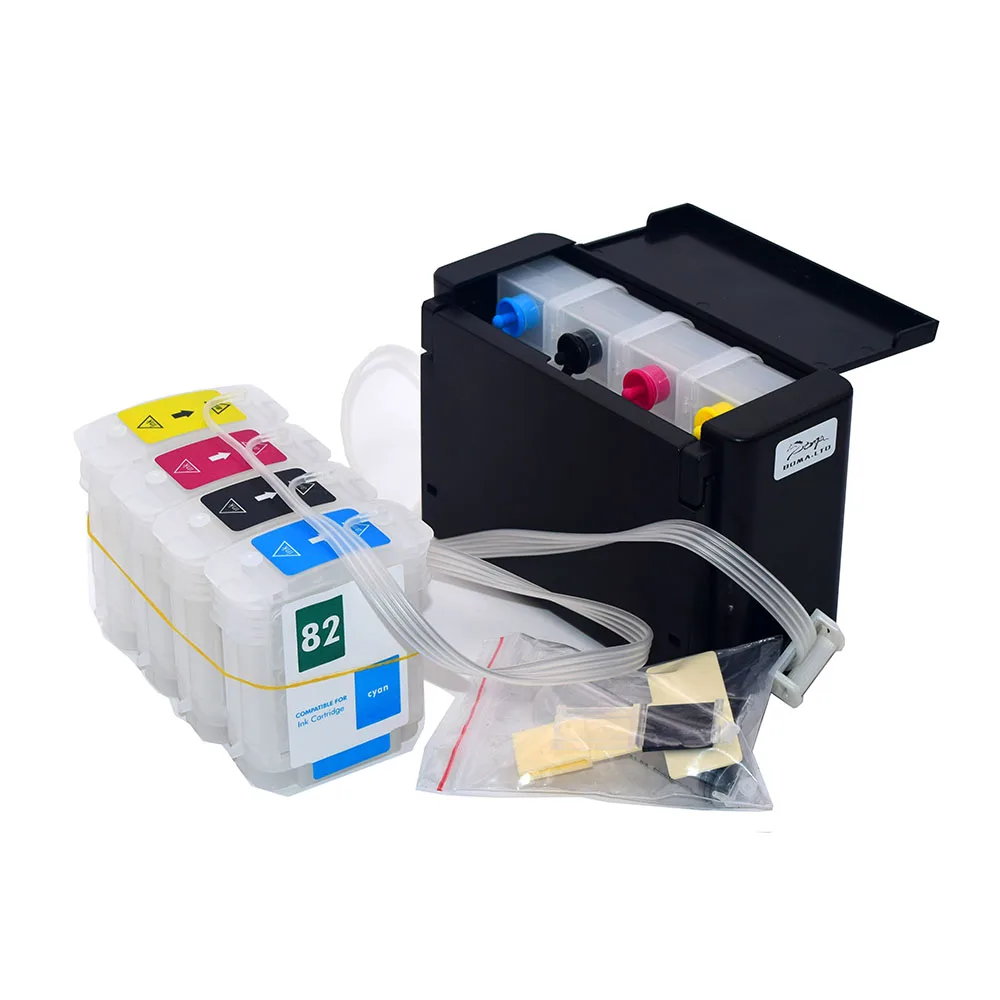 4 Color Bulk Ciss For HP82 For HP Designjet 510 Printer With Permanent ARC Chip