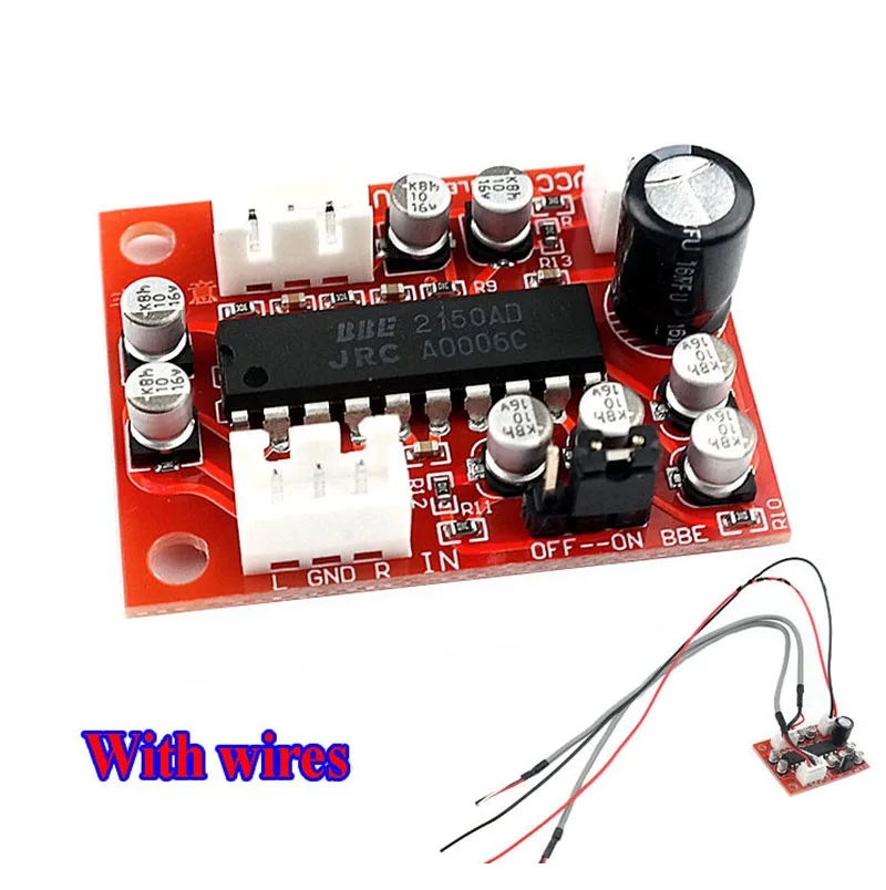 NJM2150 BBE Tone Board Sound Effect Exciter Improve Treble Bass Amp No Preamplifier Function audio amplifier board