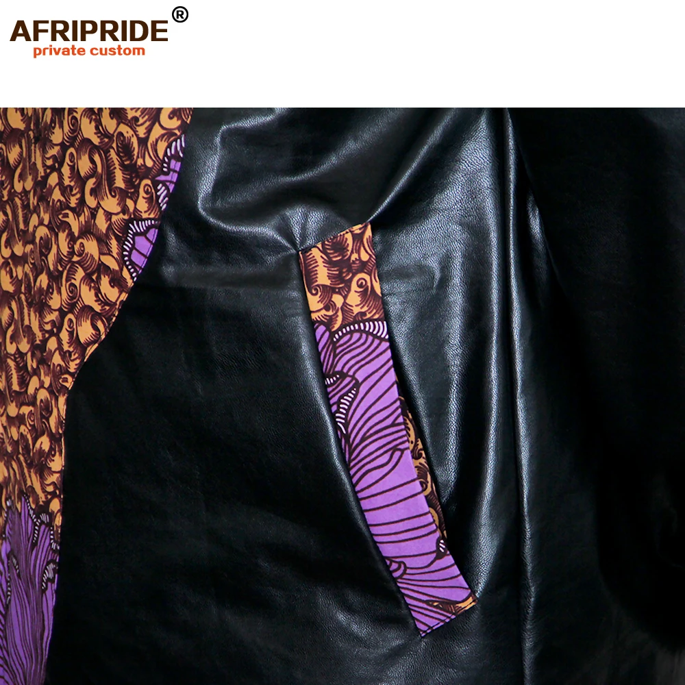 AFRIPEIDE Мужское пальто в африканском стиле с длинным рукавом на молнии