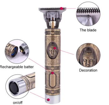 

Buddha head hair clipper retro charging hair clipper shape Buddha head electric clipper