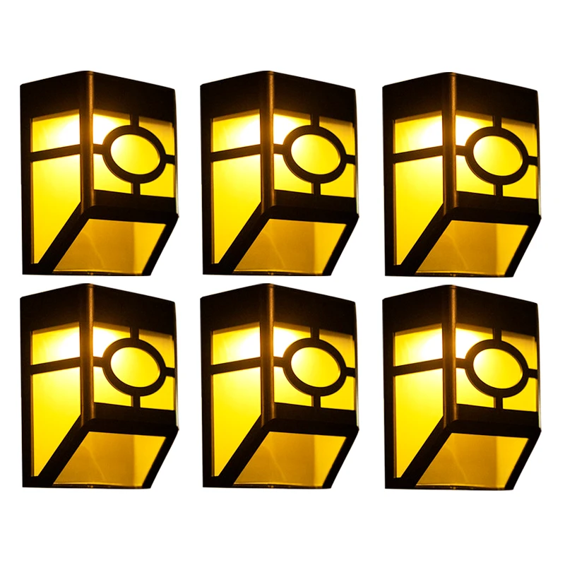 

Светодиодные уличные фонари на солнечной батарее, водонепроницаемый садовый настенный светильник для дорожек, улицы, ландшафта, забора, двора, патио, Солнечный Прожектор, 10 шт.