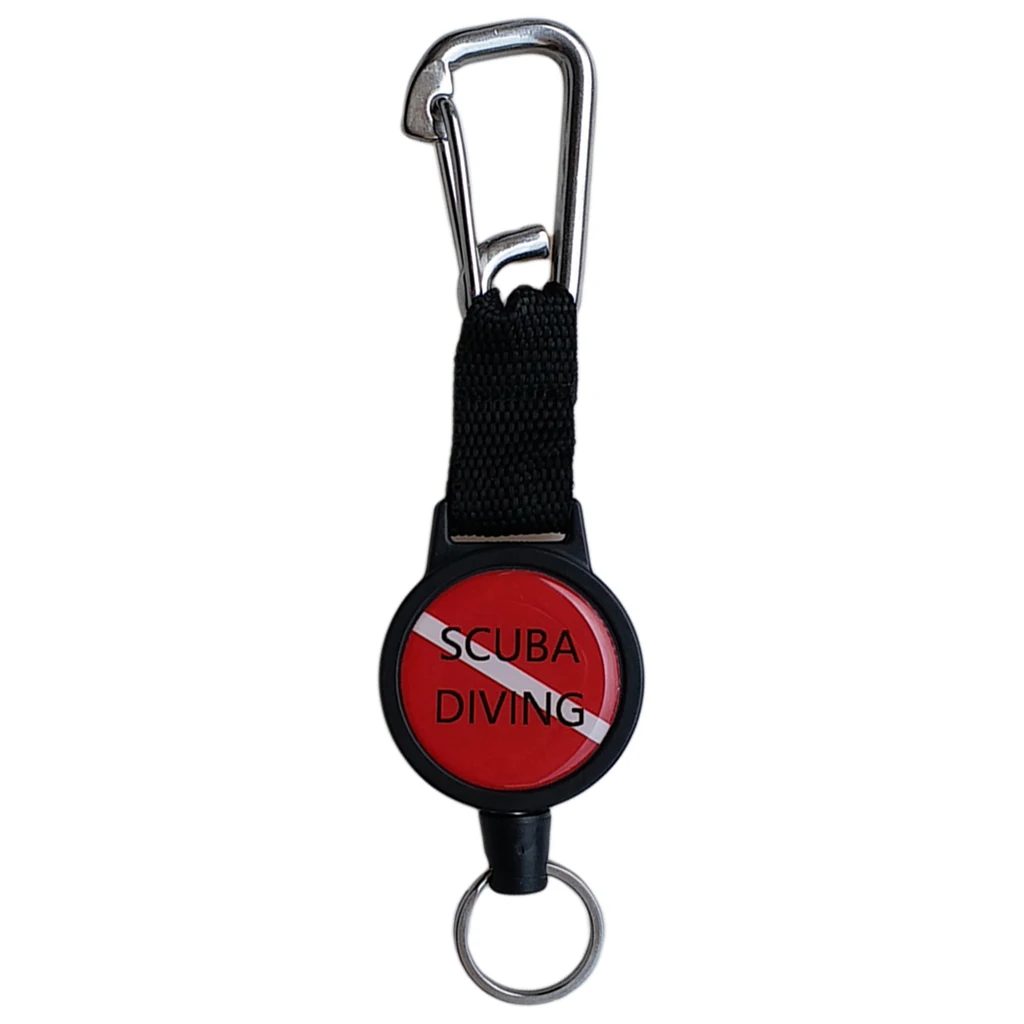 Durable Dive Mesh Duffel Bag Snorkeling Retractor Lanyard Holder Hook Carabiner Diving Bags for Water Sports