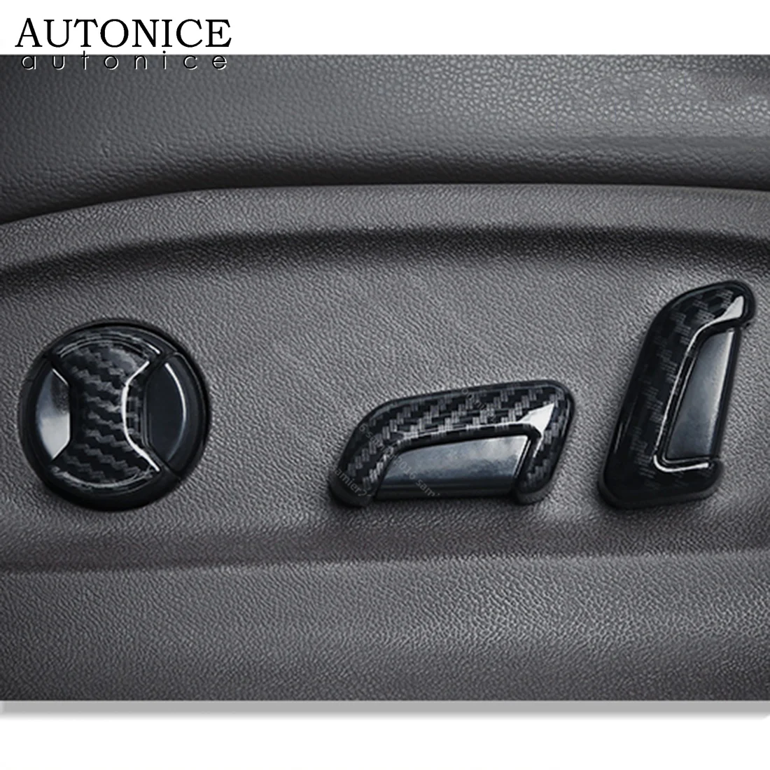 6 шт. ABS углеродного волокна Цвет сиденья Кнопка регулировки чехол накладка подходит для Volkswagen Arteon