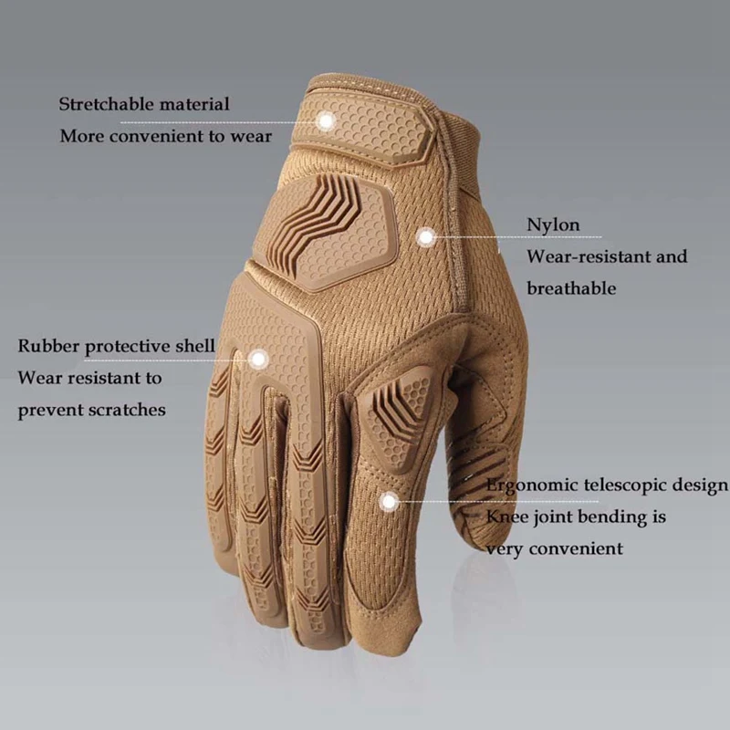 Cycling Gloves Full Finger Protective Outdoor Motorcycle Riding Climbing Sports outdoor hunting Tactical gloves