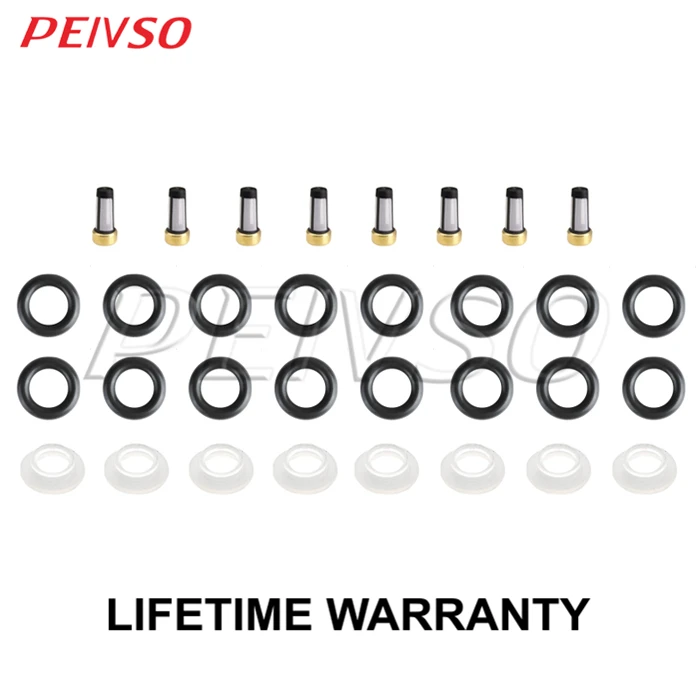 

Fuel Injector Repair Rebuild Service Kit Orings Filters Caps for Mercedes V8