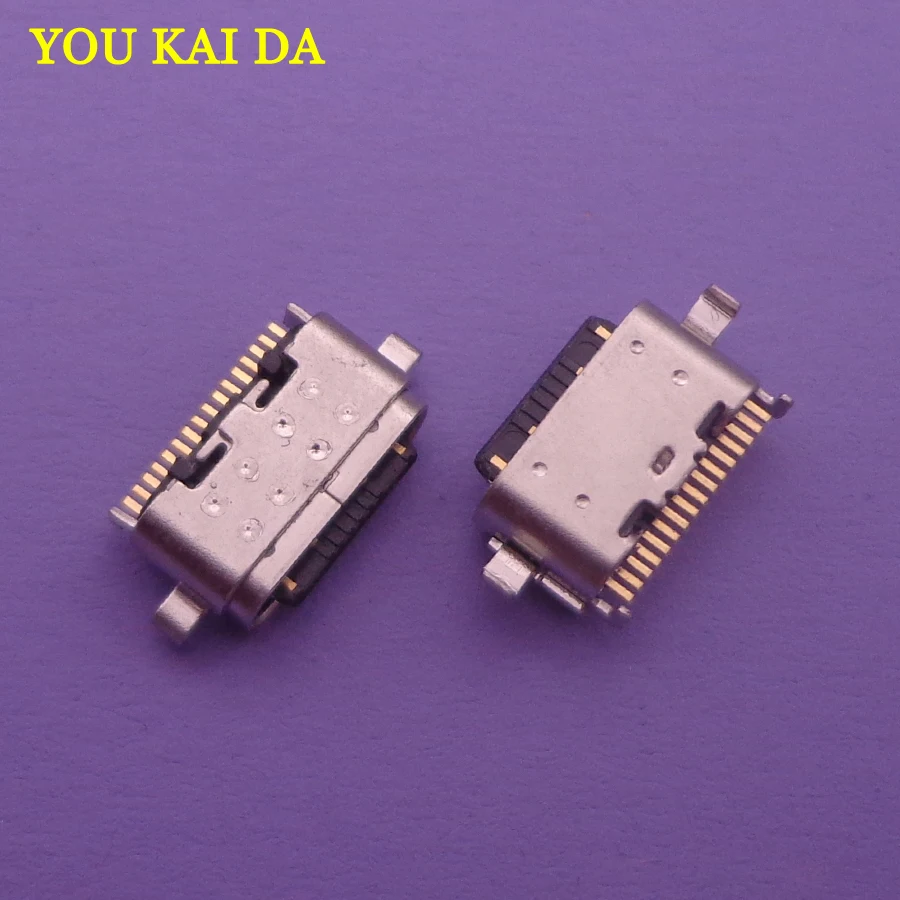 2 шт. micro usb type c разъем для lenovo p10 (TB X705F тип za44) asus zenfone 6 2019 zs630kl зарядки док