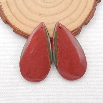 

Hot Sale Multi-Color Picasso Jasper Gemstone Earring Bead,38x20x5mm，11.7g
