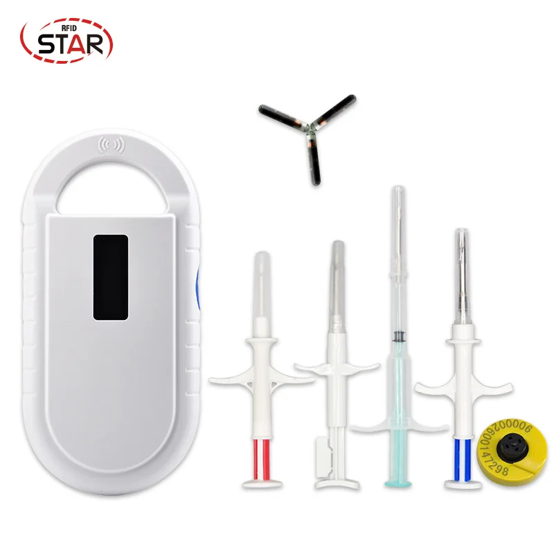 Дешевые животные инъекционный микрочип rfid ручной считыватель 134,2 кГц ISO11784 FDX-B считыватель чипов животных пэт собака сканер для отслеживания рыбы