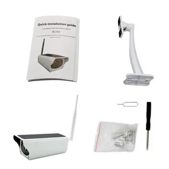 

Solar WiFi IP Camera 1080P HD Outdoor Charging Battery Wireless Security Camera PIR Motion Detection Bullet Surveillance CCTV