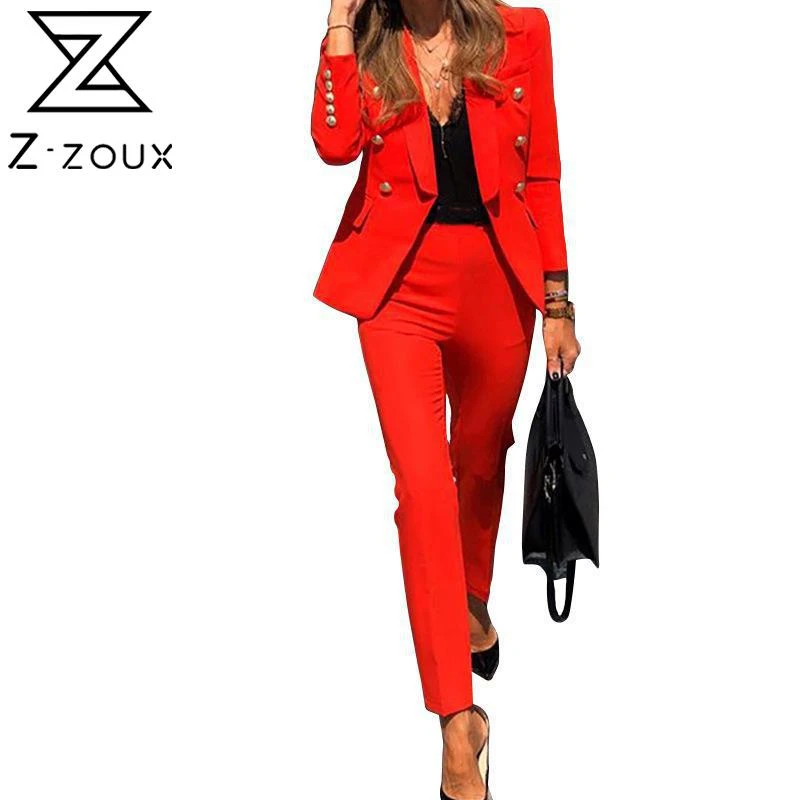 red womens suit set