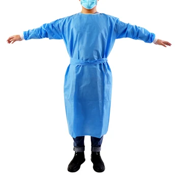 

Disposable Anti-epidemic Antibacterial Plastic Closures Isolation Suit Protective Clothing Coveralls Waterproof Oil-Resistant