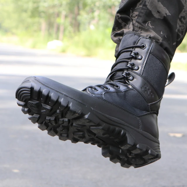 botas tácticas hombre militar botas camperas hombre botas militares mujer  zapatos Botas Militares de estilo británico para Hombre, zapatos de trabajo  informales de alta calidad, transpirables, para el desierto, otoño -  AliExpress