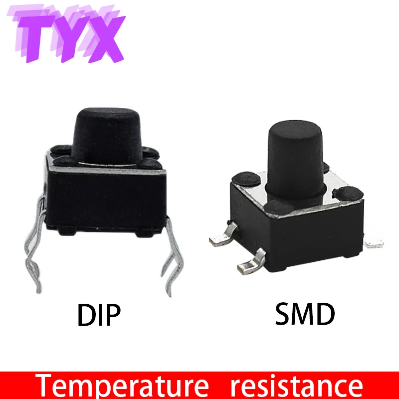 50 шт. SMD DIP 4 5*4 5 мини тактильный сенсорный Кнопочный микропереключатель 8/4 x. 3/5/6/7/8/9