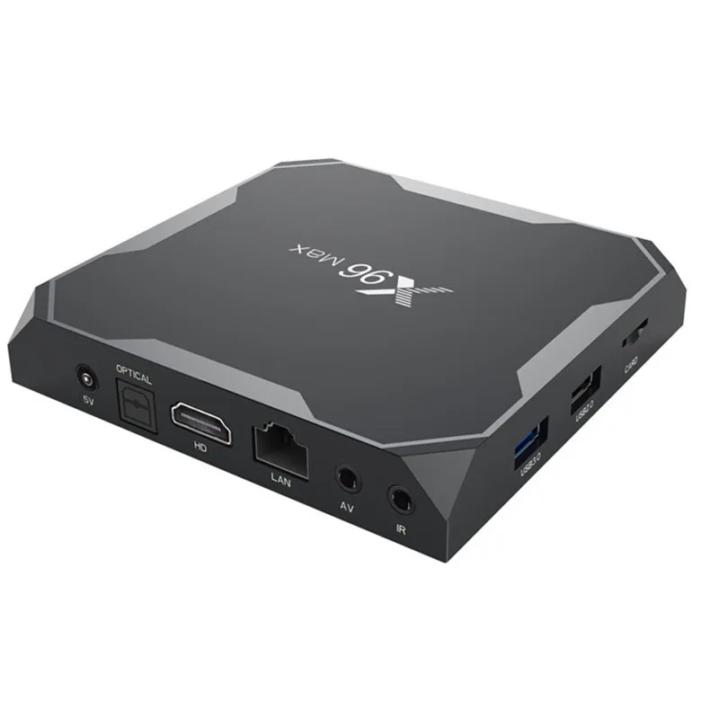 

X96max MAX Plus BOX 4K S905X2 TV Box Android9.0 Smart Set Top BOX 4 Core Smart TV BOX H.265 3D Media Player For HDMI IPTV