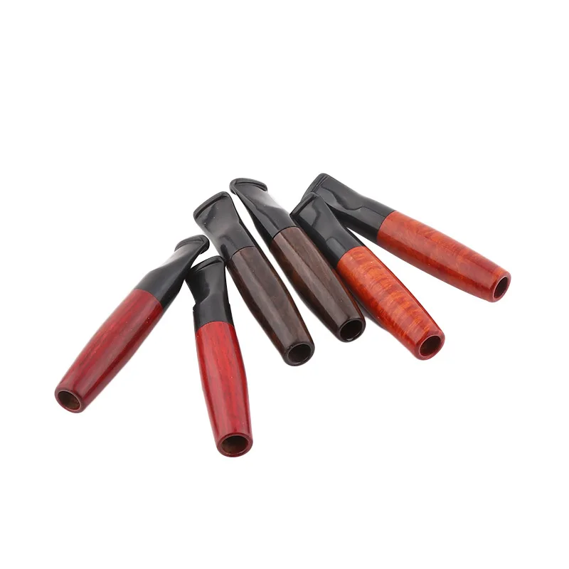 

DHL Hot Selling Portable Briar 9MM Core Cigarette Holder Deconstructable Filter Solid Wood Pipe Manufacturers Direct Selling
