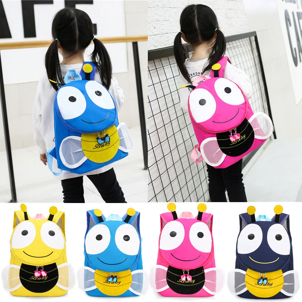 Toddler Kids Boy Girl Cartoon Animal Oxford Backpack Rucksack Nursery School Bag