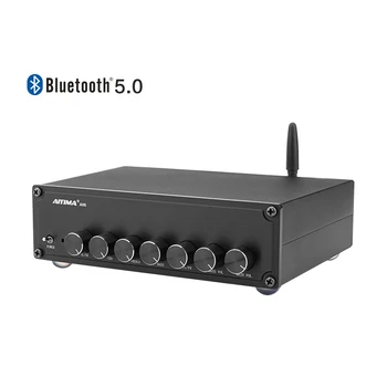 

HIFI TPA3116 Bluetooth 5.0 Amplifier 5.1 Channel 100W+50W*5 Amplificador de Audio Class D Sound Amplifiers With Tone Ajustment