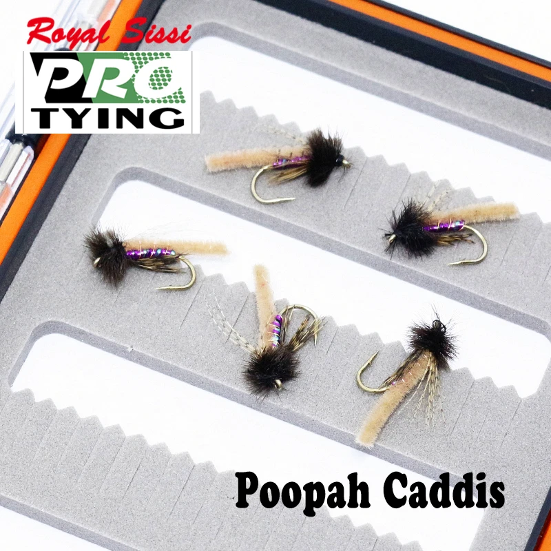 5 шт. Нижняя нахлыстовая ловля nymph flies12 # poopah caddis мухи Удлиняющая тело