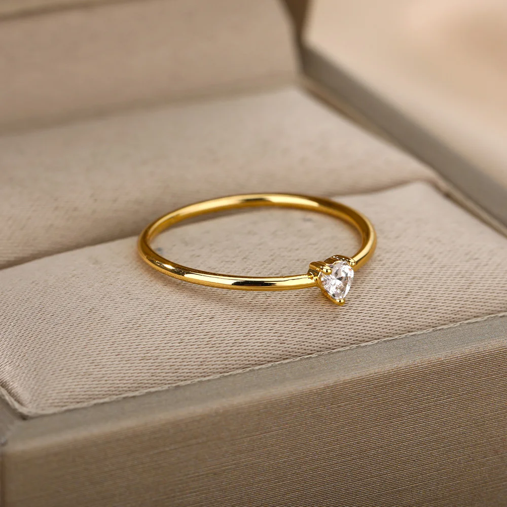 Zircon Minimalism Ring For Women