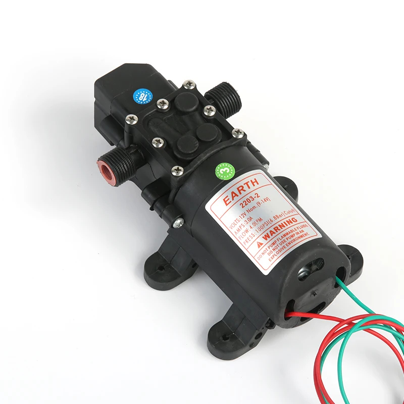 Прочный DC 12 V 100PSI 4L/мин сельскохозяйственный Электрический водяной насос микро высокого давления мембранный Водяной опрыскиватель Автомойка 12 V