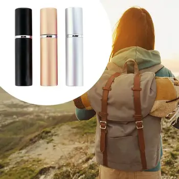 

3pcs 5ml Refillable Mini Perfume Spray Bottles Fine Metal Aluminum Shell and Glass Liner Cosmetic Container Spray Atomizer