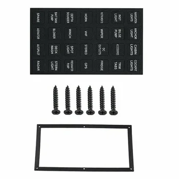 

1pc Switch Panel Waterproof 8 Gang LED 12/24V Circuit Breaker Pre-wired