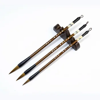 

3PCS Practical Useful Chinese Calligraphy Brushes Weasel Hair Writing Pens Painting Brushes for Beginners Students