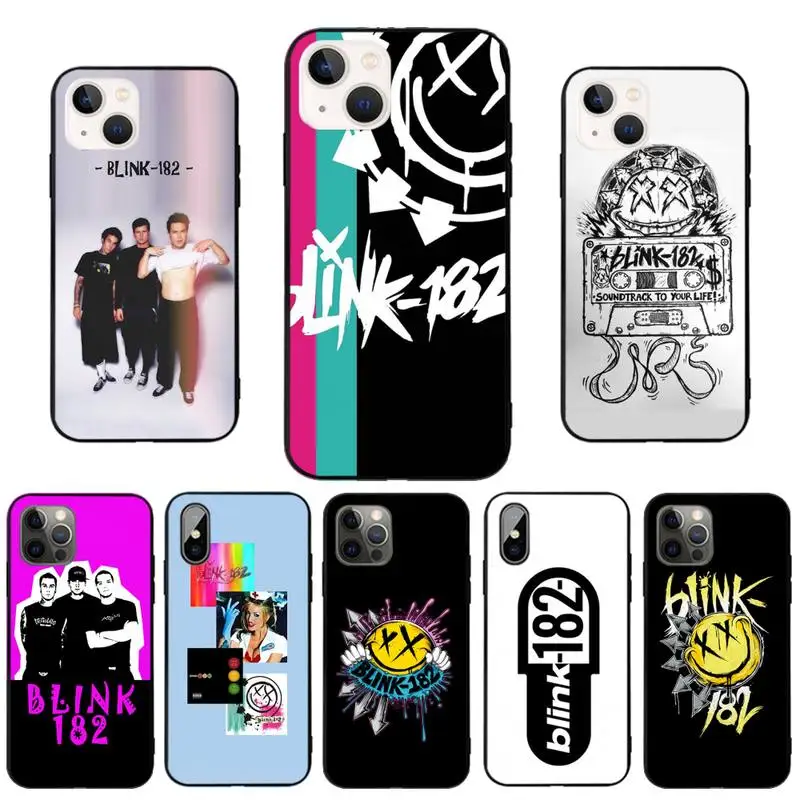 Чехол для телефона Blink 182 черный из ТПУ Iphone XR Xs 11 12 13 Mini Pro Max 6 7 8 Plus X 6s SE 2020 чехол |