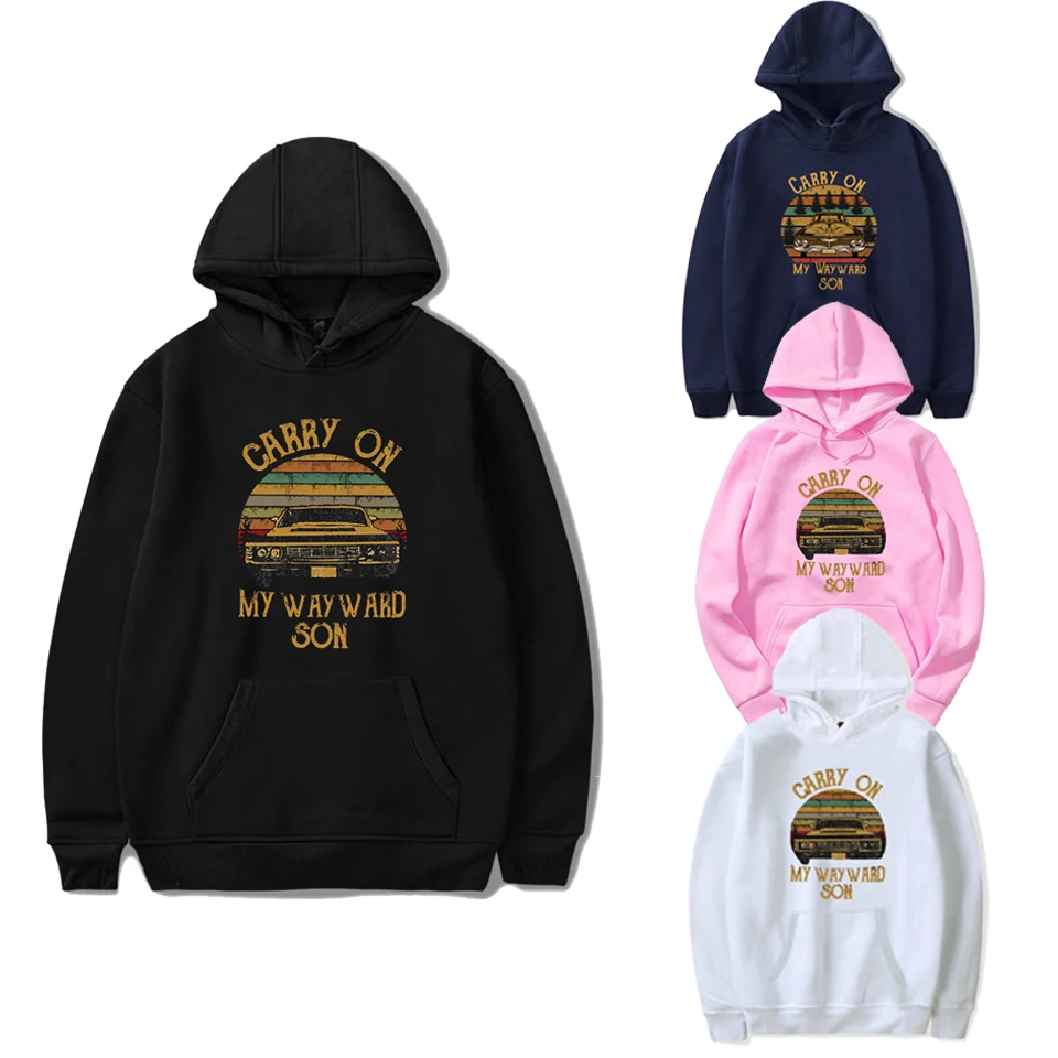 

Carry on My Wayward Son Hoodies Sweatshirts Men Women 15 Years Anniversary Supernatural Streetwear Hip Hop Hoody Korean Clothes