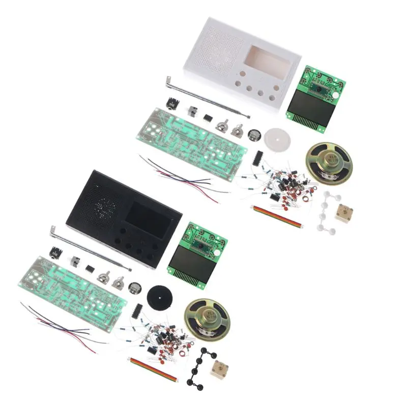 DIY lcd FM Радио Комплект Электронный образовательный Обучающий набор Частотный диапазон 72-108,6 МГц
