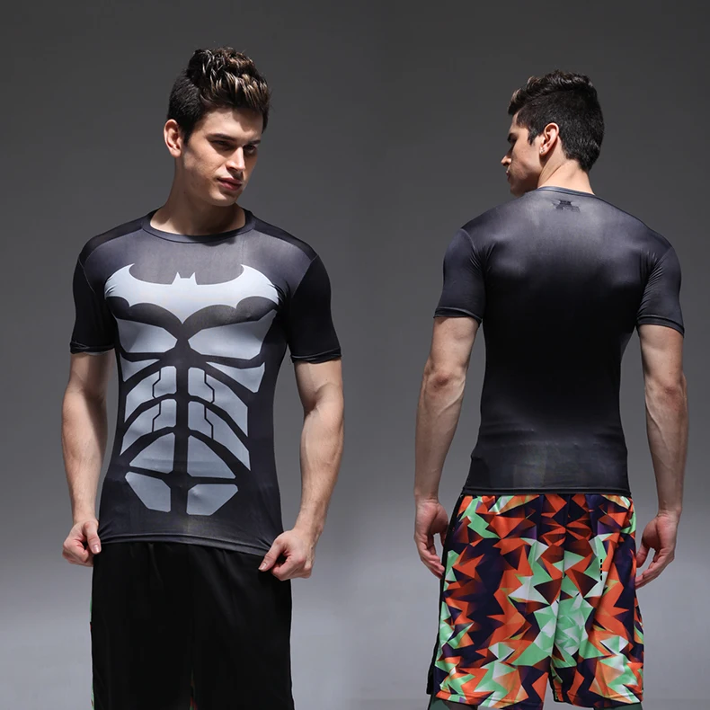 New 2019 Batman Spiderman Ironman Superman Captain America cycling jersey Marvel T shirt Avengers Costume Comics Superhero mens