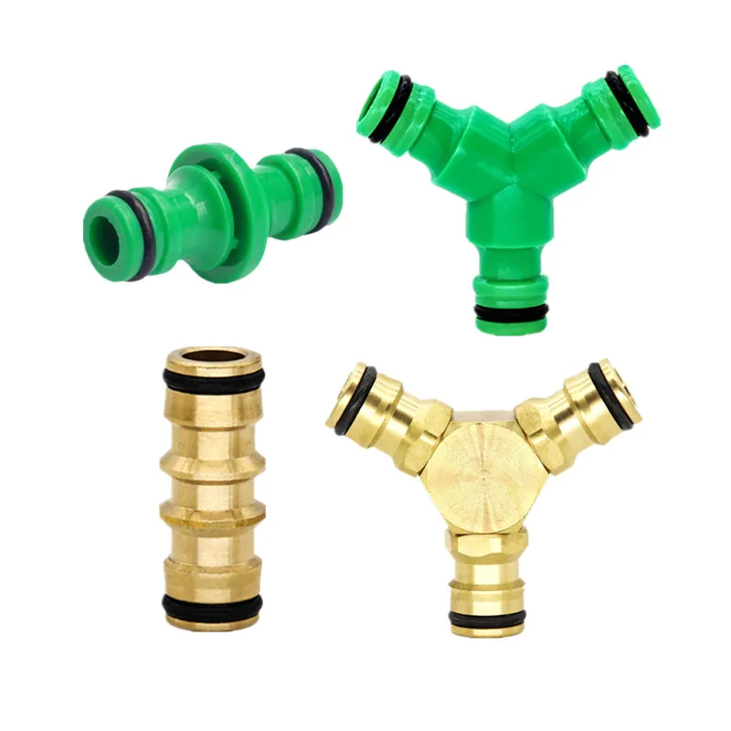 Extension Joint 2-Ways Hose Couplings Plastic 3-Ways Hose Connector For Garden Irrigation Sprinkler Nozzle Hose Fittings
