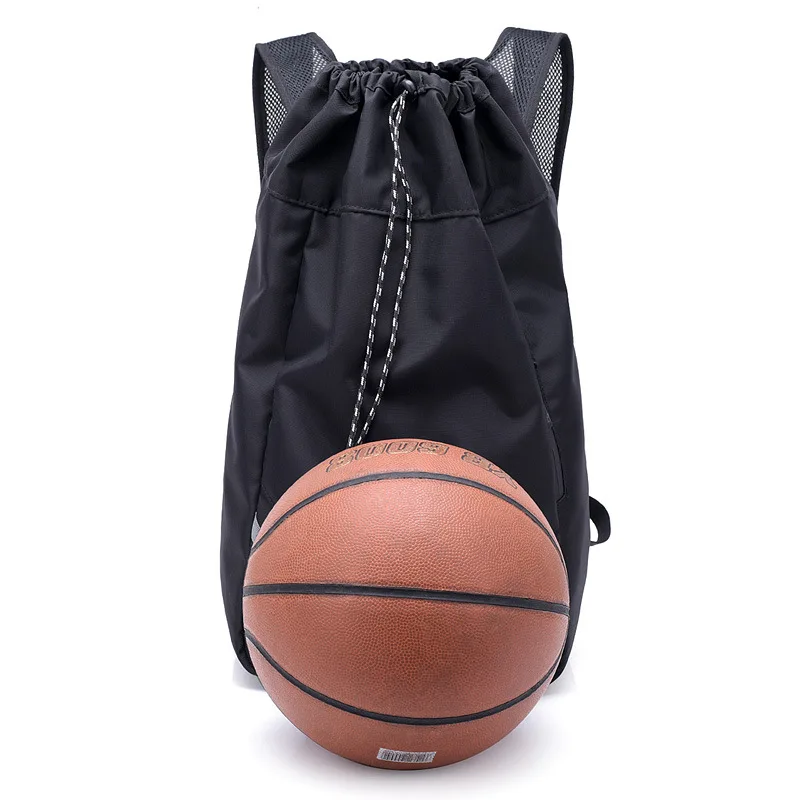 

New Style Fashion & Sports Backpack Anti-Spillage nan bei bao Large-Volume Casual Simple Drawstring Fitness lan qiu bao
