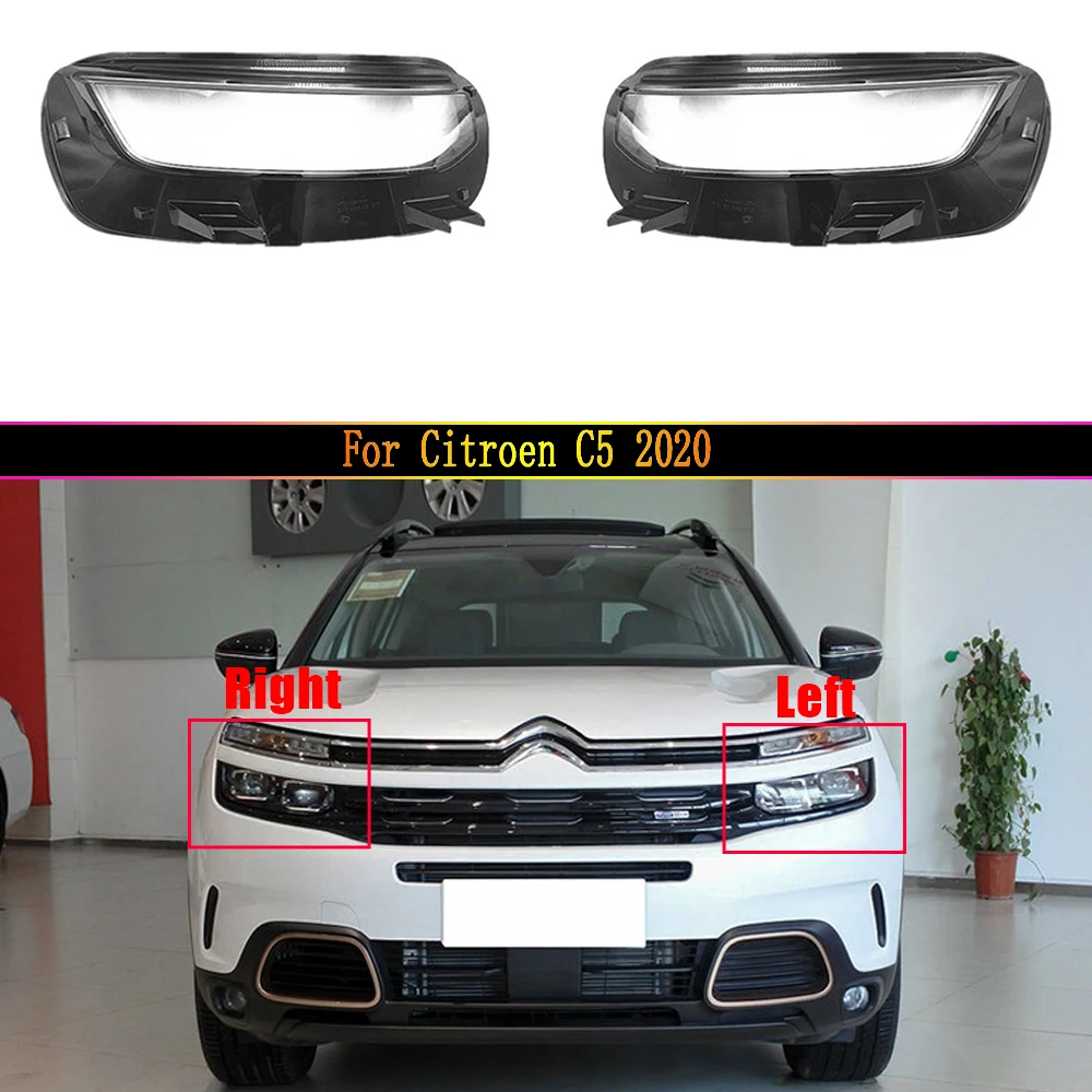 Headlight Lens For Citroen C5 2020 Headlamp Cover Replacement Front Car