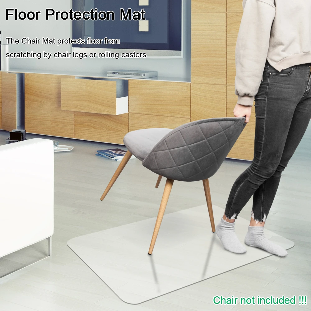 

Wooden Floor Protection Mat PVC Transparent Non-slip Waterproof Yoga Mat Office Chair Coffee Table Furniture Anti-scratch Carpet