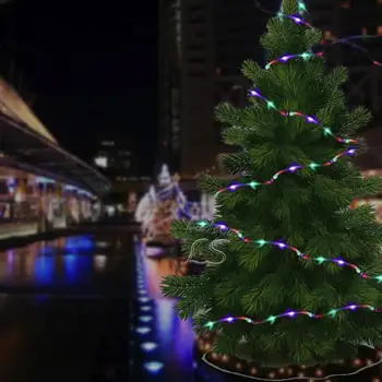 

12M/22M Lights String Solar Waterproof Rope Tube LED Solar Copper Wire String Light LED Fairy String Lights New Year