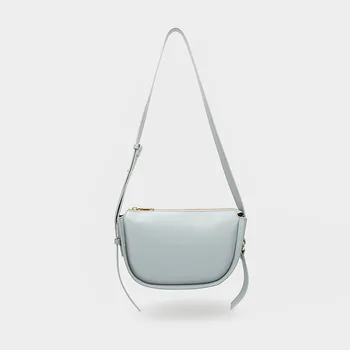 

JZ CHIEF Casual Bag Women Solid Small Shoulder bag Summer Saddle Crossbody Bag Baguette 2020 Brand Designer Handbags And Purse