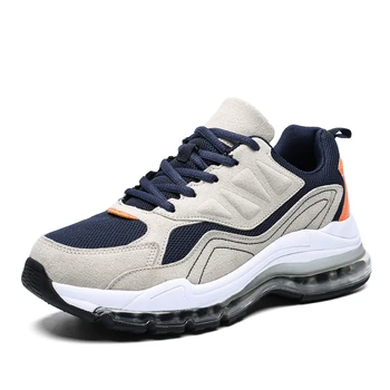 

Men's air cushioned shoes casual sports shoes breathable lightweight cushioning running shoes
